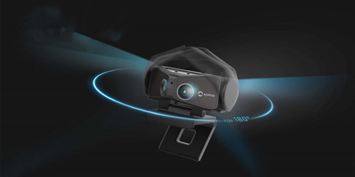 KP180, Cámara de conferencia de vídeo de 180°, Webcam USB 180°